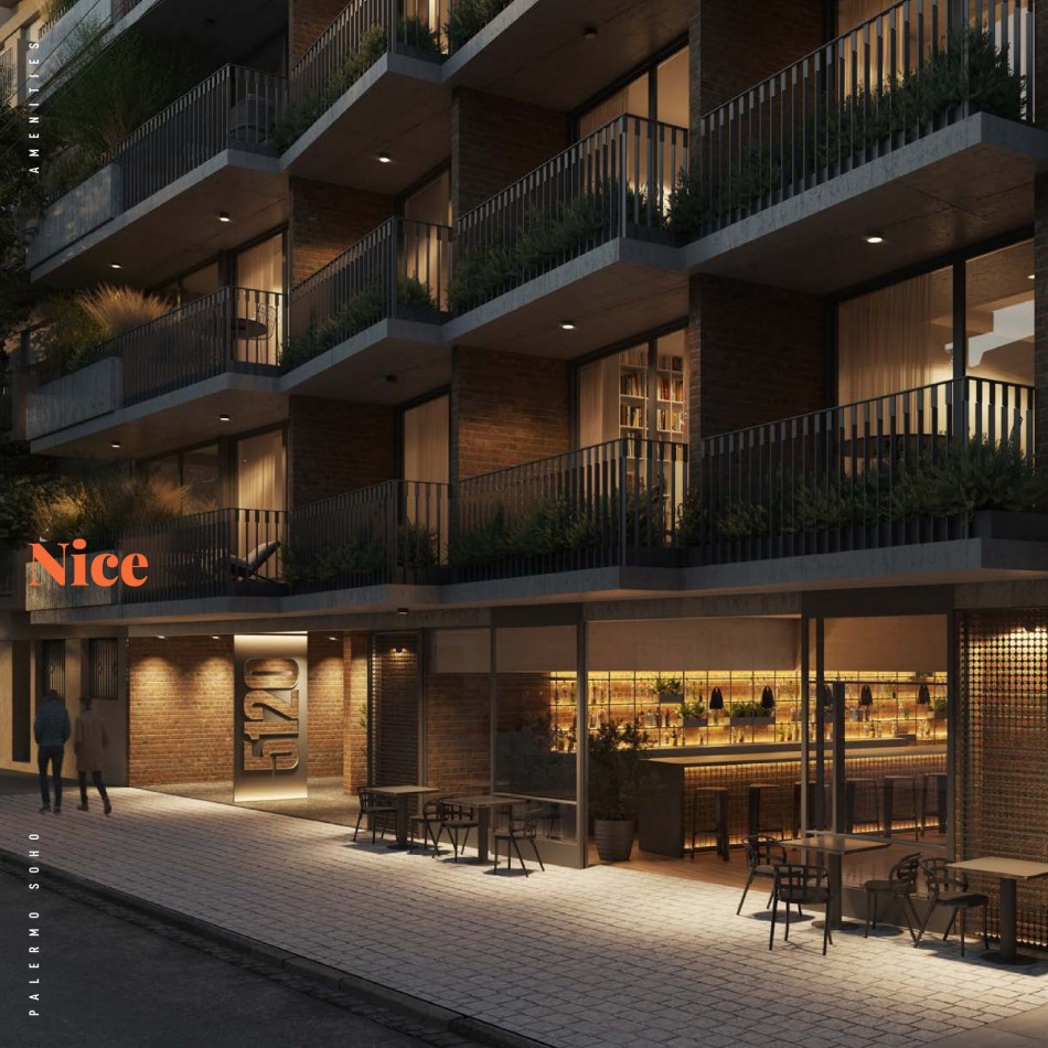 A ESTRENAR Dptos. 1 y 2 Ambientes Edif. NICE con Amenities 